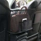 Universal Car Seat Organizer with Mesh Storage Pockets