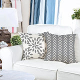 4pcs Modern Linen Pillow Cases 18x18in for Home Decor