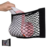 Nelspen Extra Large Trash Bag Holder Mesh Storage Net Grocery Bag Organizer Dispenser for Aluminum Foil Garbage Bag Plastic Wrap Shopping Bag Under Sink Cargo Organizers for Home and Wall Mounted