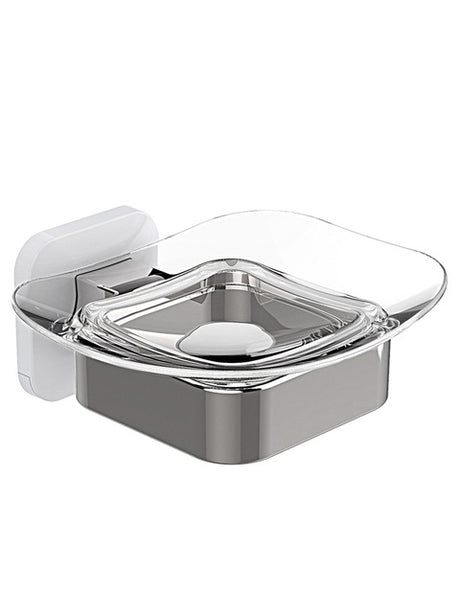 Transparent Soap Dish Holder for Bathroom Accessories