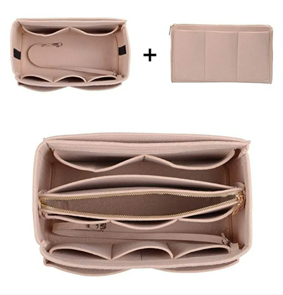 Felt cosmetic bag