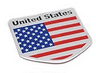 Metal National Flag Car Stickers for Vehicle Decoration