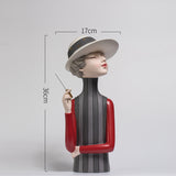 Cute Resin Bubble Girl Statue for Home Decor