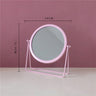 Round Metal Makeup Mirror with Desktop Stand