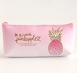 Pink Pineapple Pencil Case and Stationery Box