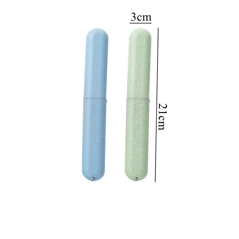 Portable Wheat Straw Travel Toothbrush Storage Box