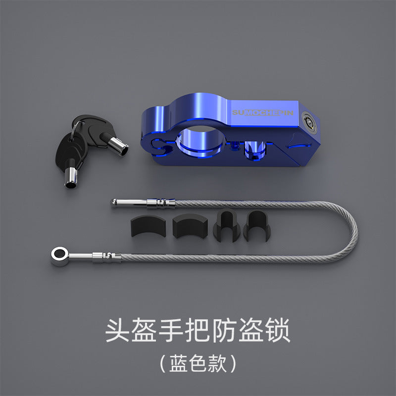Motorcycle Helmet Lock Brake Handle Anti-Theft Accessory