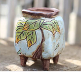 Hand-Painted Ceramic Succulent Planter Pot