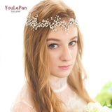 White Handmade Crystal Pearl Bridal Hair Accessories