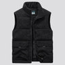 Men's Corduroy Vest with Pockets and Thick Lining