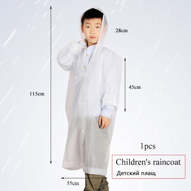Thick Waterproof Hooded Raincoat for Outdoor Hiking