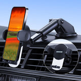 RESPECTED BRO Universal-Car-Phone-Holder-Mount - Cell Phone Holder for Car Dashboard and Windshield Mount Air Vent car Secure Phone Holders for Your Car Compatible with All Smartphones