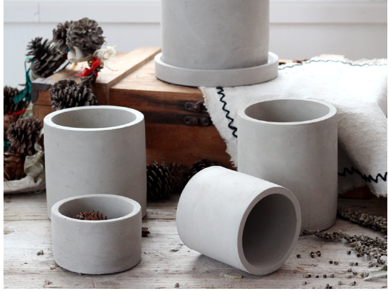 Creative Square Cement Planter for Succulents and Cacti