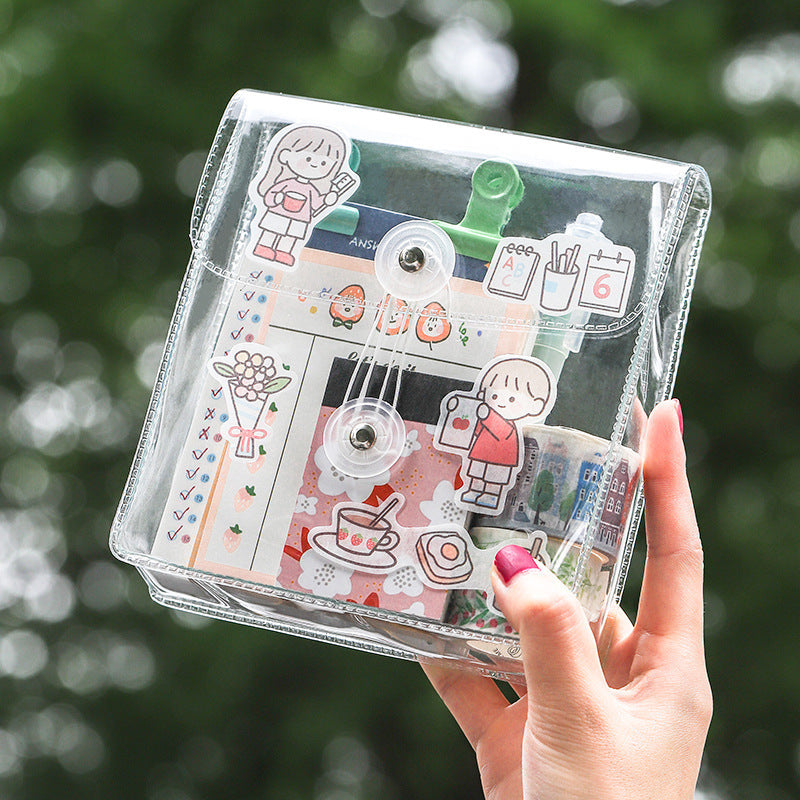 Waterproof Transparent PVC Storage Bag for Office Use