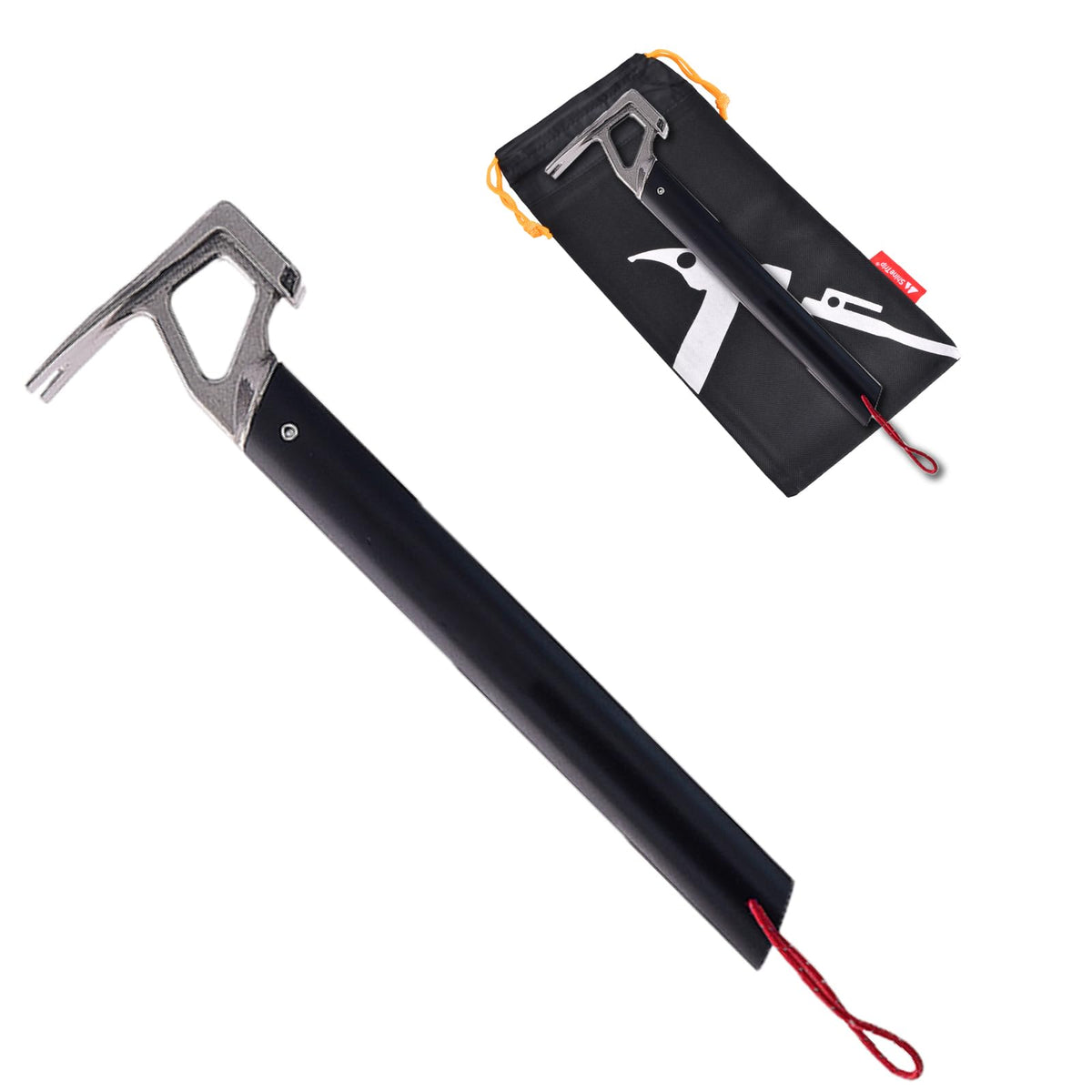 TRIWONDER Tent Stake Hammer Camping Hammer with Stake Remover Lightweight Multi-Functional Mallet Hammer for Outdoor Camping Hiking Backpacking (Black)