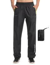 KUTOOK Waterproof Rain Pants Men Outdoor Pantalón Impermeable para Hombre Breathable Pants Work Motorcycle Hiking FishingBlack Green 2XL