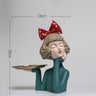 Cute Resin Bubble Girl Statue for Home Decor