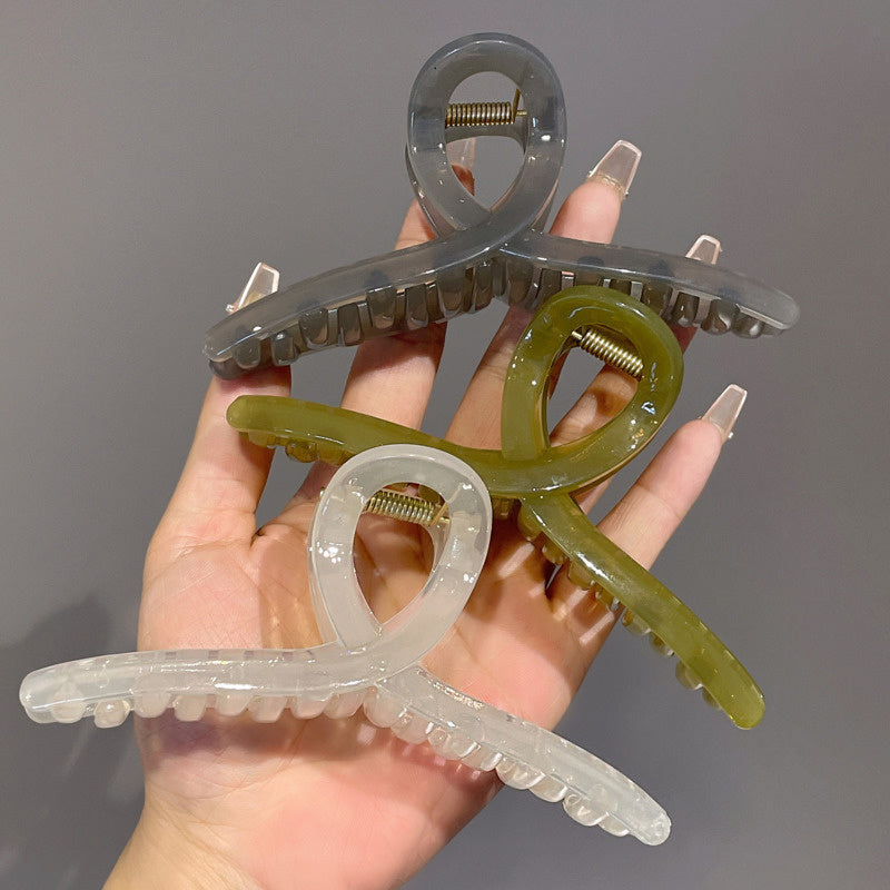 French Retro Large Hair Clip for Elegant Hairstyles