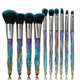 Crystal Diamond Makeup Brush Set for Beginners