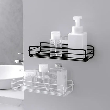 1pc Wrought Iron Bathroom Shelf for Shower Gel Storage