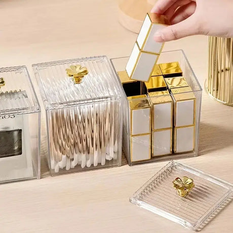 Transparent Cosmetic Storage Box for Makeup and Jewelry