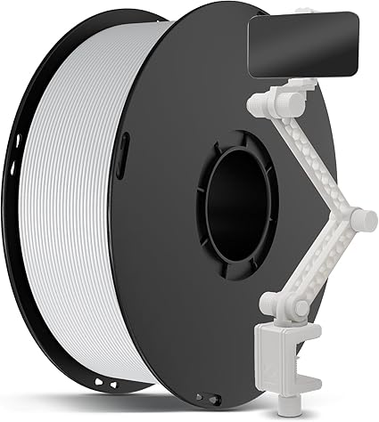 Anycubic ABS Filament White 1Kg.  Ideal Usage: Automotive components, moving mechanical parts, electronic enclosures, and classic LEGO-style bricks.