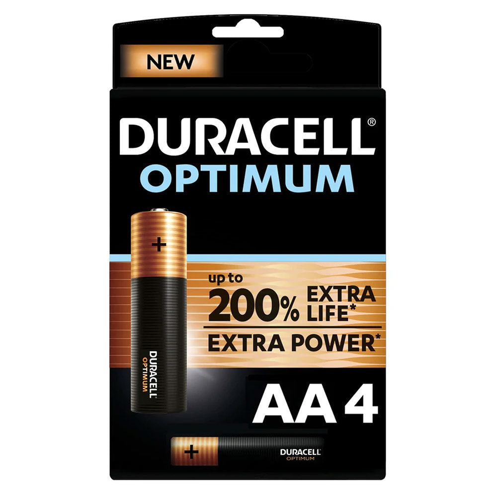 Duracell OPTIMUM AA Up to 200% More Power than Duracell Plus (4pcs)
