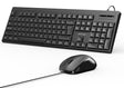 Vention Keyboard and Mouse Combo Wired Silent Slim Full Size KTYBG-EN
