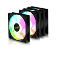 Armaggeddon Gaming Cooling Fan Set 4pcs ARGB KIT 5000 Black