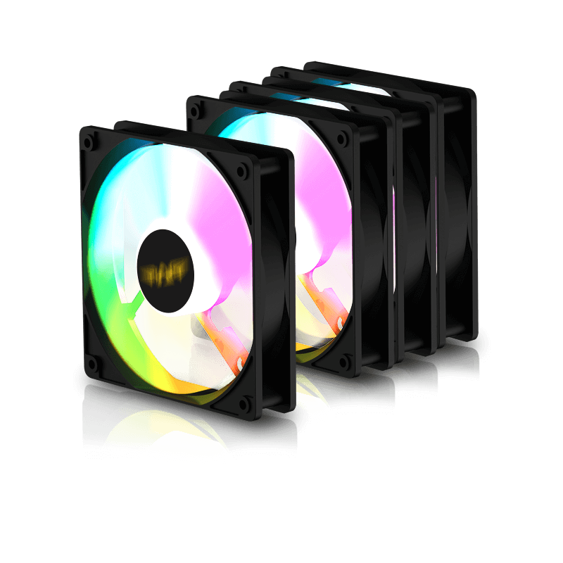 Armaggeddon Gaming Cooling Fan Set 4pcs ARGB KIT 5000 Black