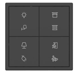 HDL Panel TILE SERIES Ash Grey 8 Button V2.1