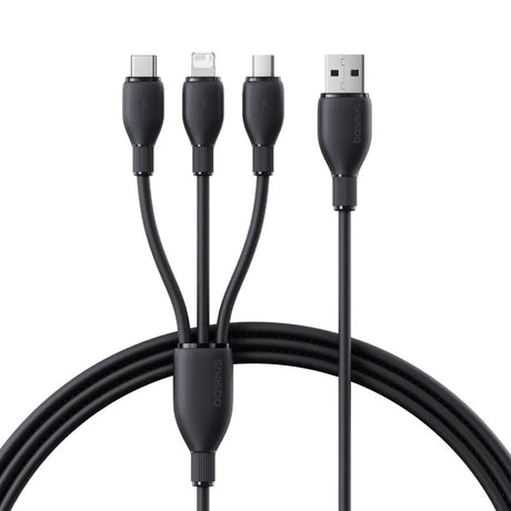 Baseus Cable 3in1 USB-C/Micro/Ligh Ultra Fast Series 1.3m Black