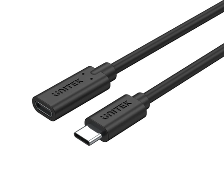 Unitek C14086BK USB3.2 USB-C Male to USB-C Female Extension Cable PD100W 50cm