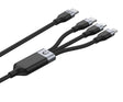 Unitek MC 3in1 Braided USB-C/Lightning/Micro C14101BK-1.5M