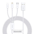 Baseus Cable Superior Series 3-in-1 1.5m White