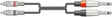 Chord Classic 2 RCA - 2 x 6.3mm Mono 1.5m 190.067UK