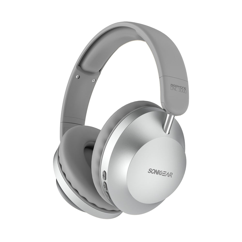SonicGear Headphones Bluetooth AIRPHONE DNC3000 Platinum Silver