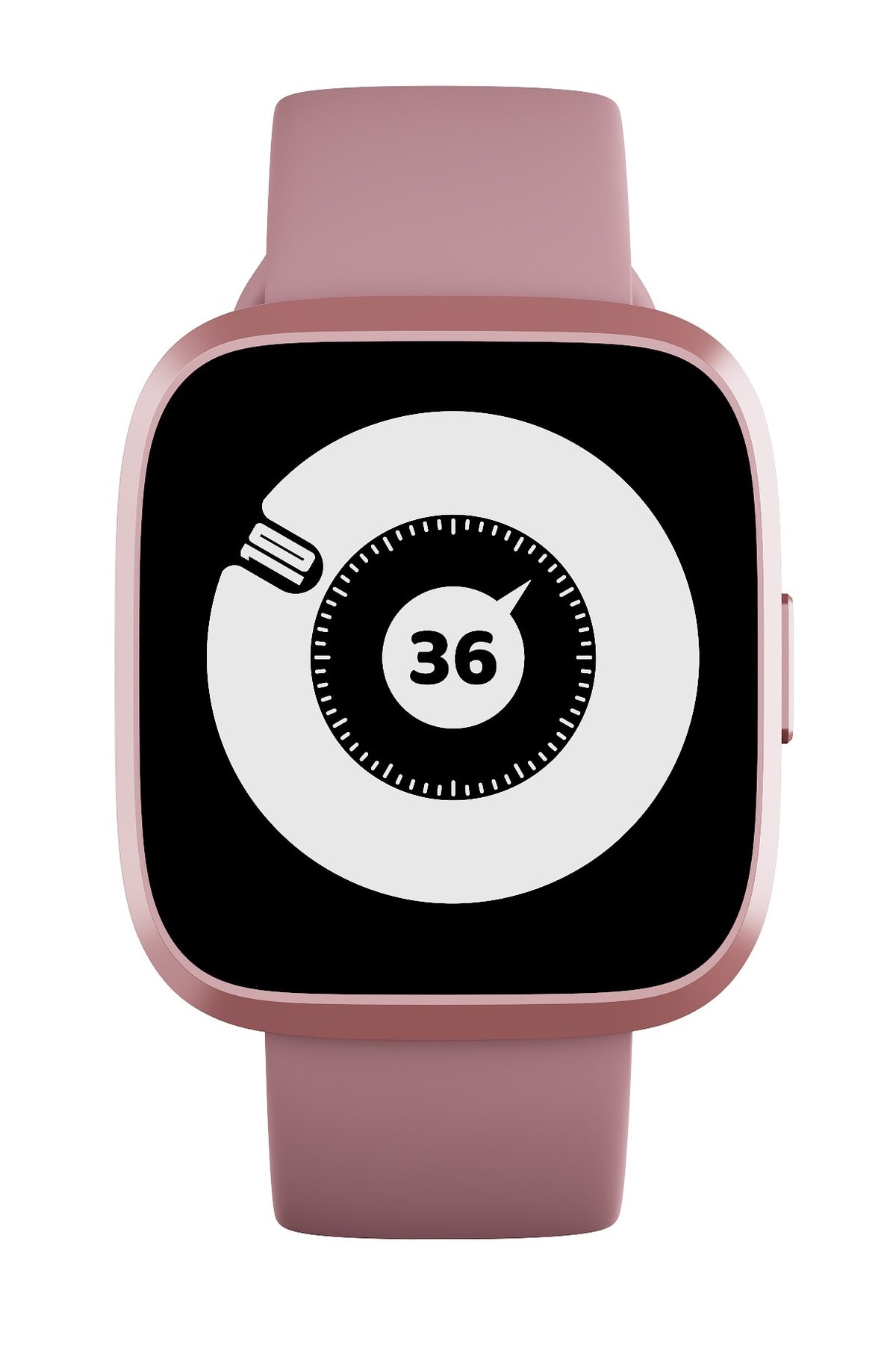 HiFuture EDGE Pink Compact & Lightweight SmartWatch for Smaller Wrists, Wireless Calling, 7 Day Battery, 1ATM