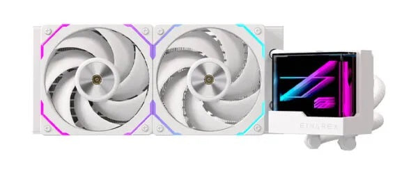 Einarex CPU Liquid Cooler 2xFans LED Display VERTEX 240mm White