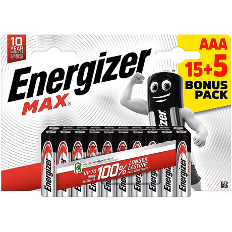 Energizer Batteries Alkaline AAA (20pcs) Alkaline MAX