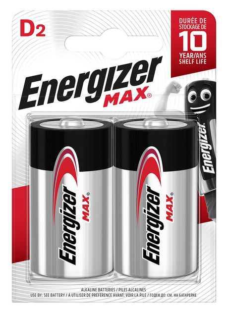 Energizer Batteries Alkaline D (2pcs) Alkaline MAX