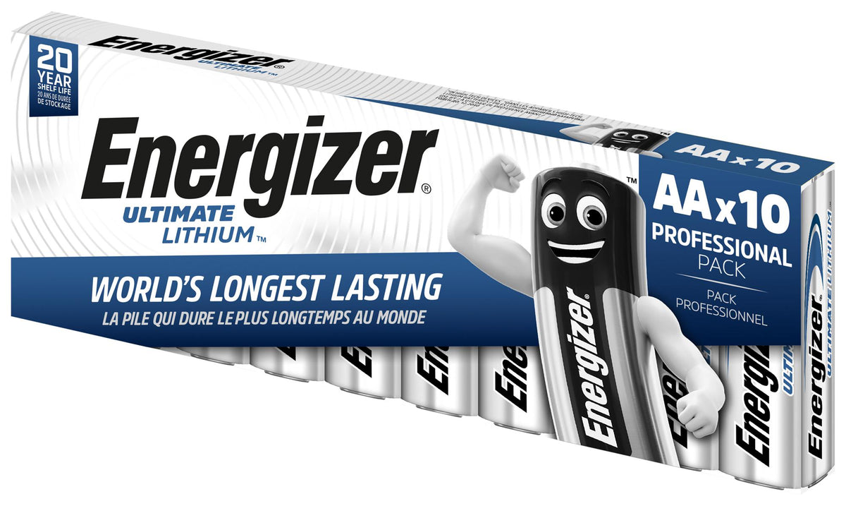 Energizer Batteries Lithium AA (10pcs) Ultimate Lithium