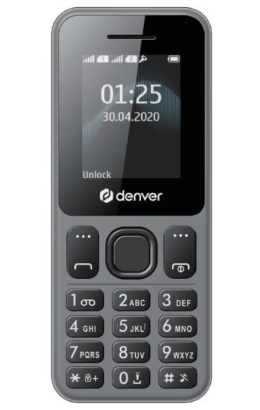 Denver FAS-1880L 4G Feature Phone with Clear 1.77" TFT Display