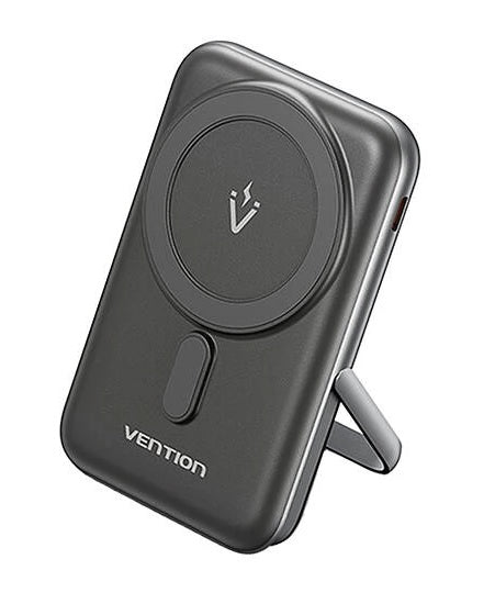 Vention Powerbank Wireless Magnetic 10000mAh 20W with Stand Black FHNB0