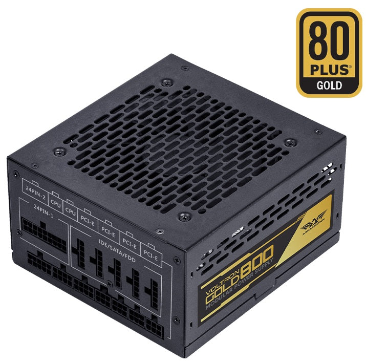 Armaggeddon VOLTRON GOLD 800 Gaming PSU 800W Modular & Certified 80+ Black