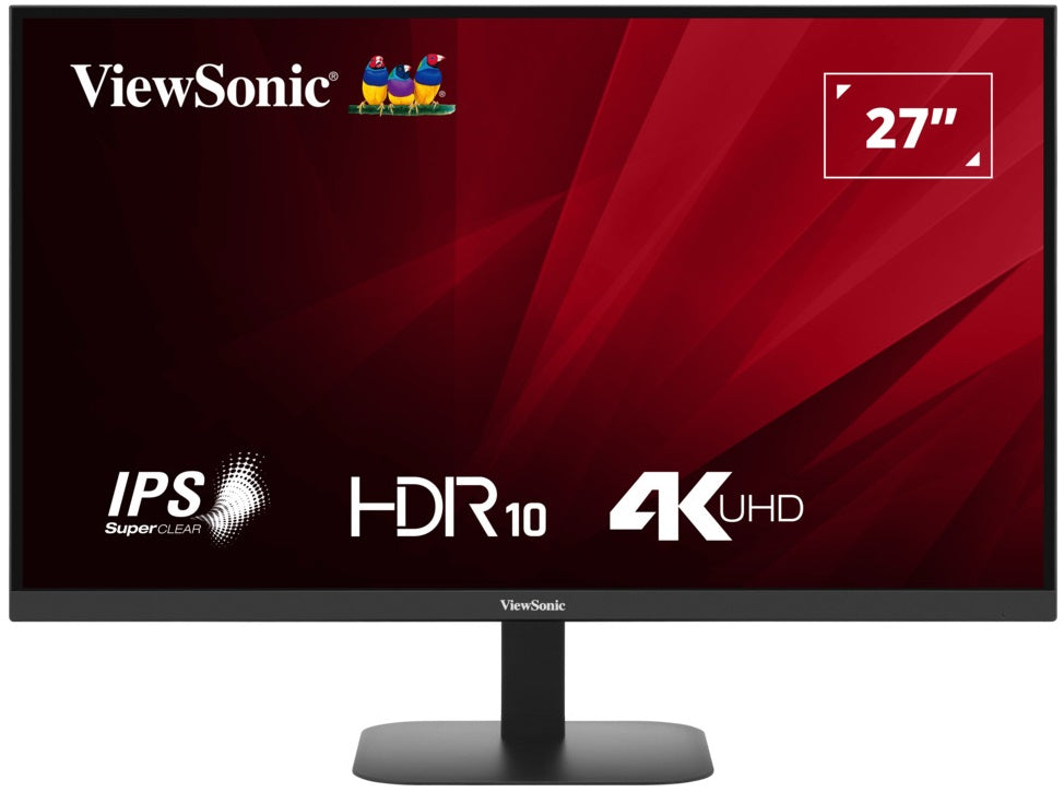 Viewsonic Monitor VA 27'' 4K UHD IPS HDR10 with Dual HDMI & DisplayPort VA2708-4K-HD