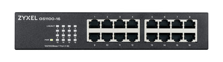 Zyxel Switch Gigabit Ethernet 16-Port R/M UK Plug GS1100-16