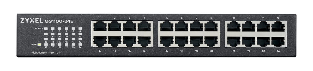 Zyxel Switch Gigabit Ethernet 24-Port R/M UK Plug GS1100-24E