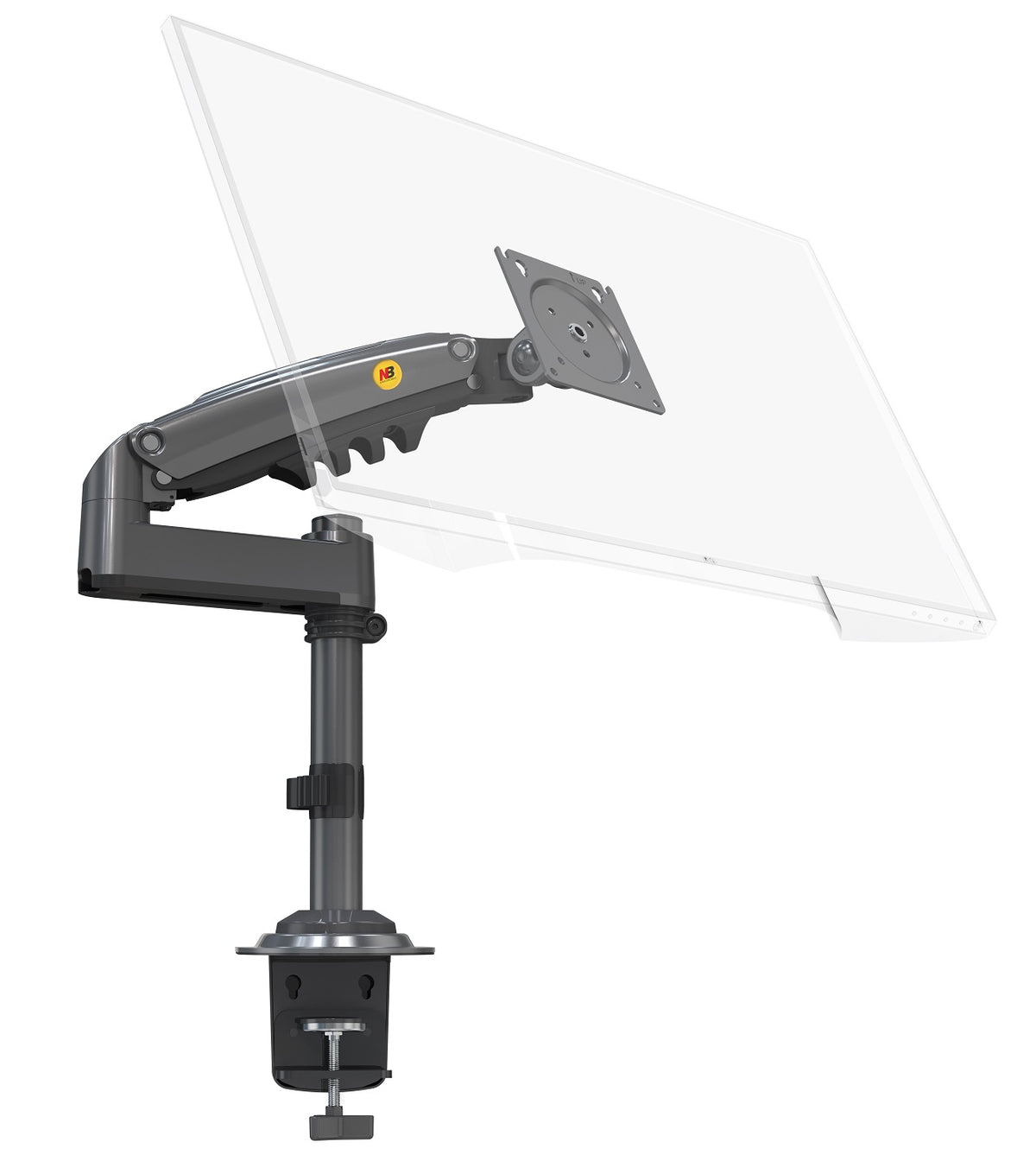 NBMounts H100 Single Arm Gas Desktop Monitor Mount (upgraded version)
