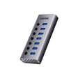 Unitek USB-C Hub 7xUSB-A Power Switch 12V2A H1314A